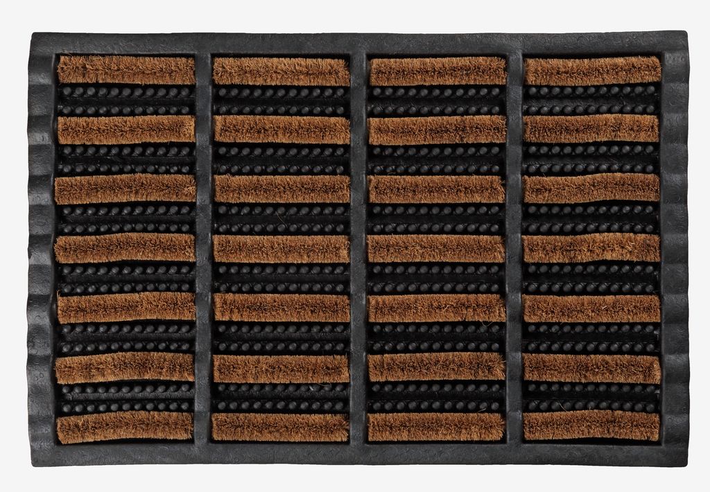Doormat NAVR 40x60x3 coir natural/black