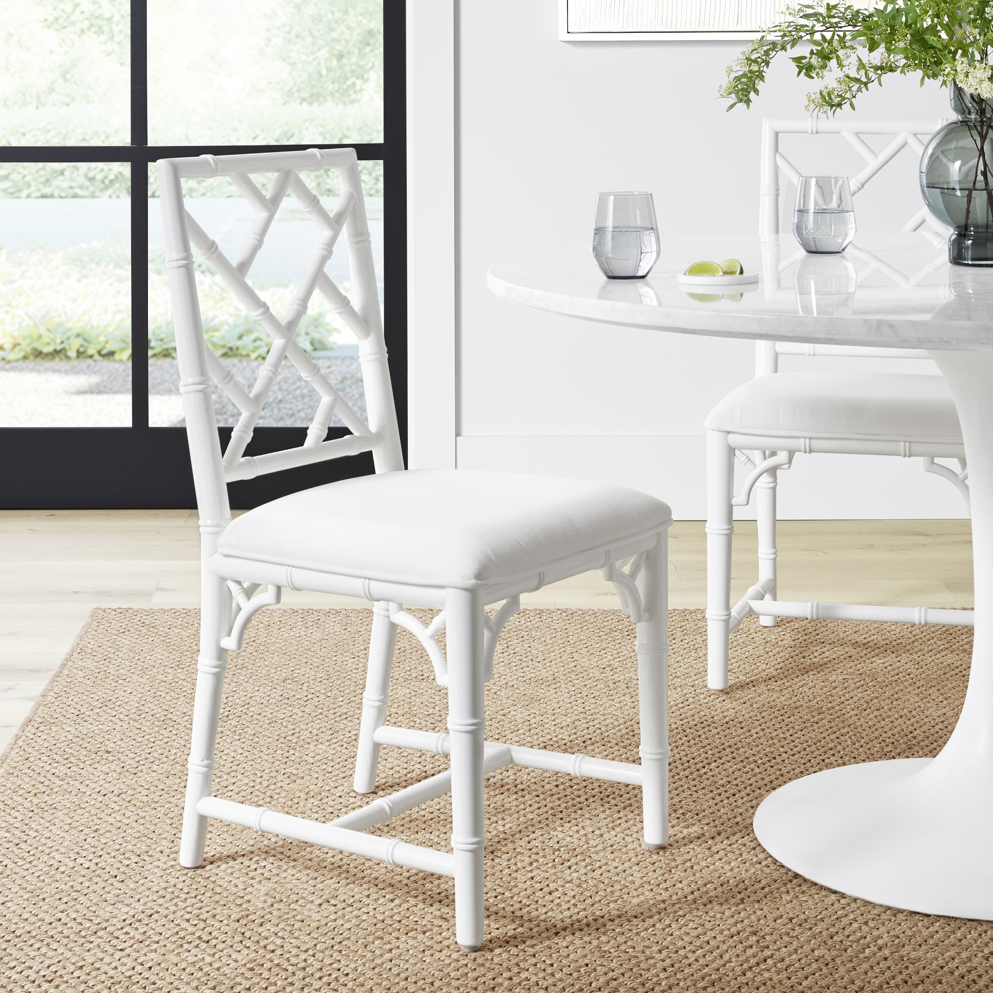 Chippendale Upholstered Bistro Side Chair