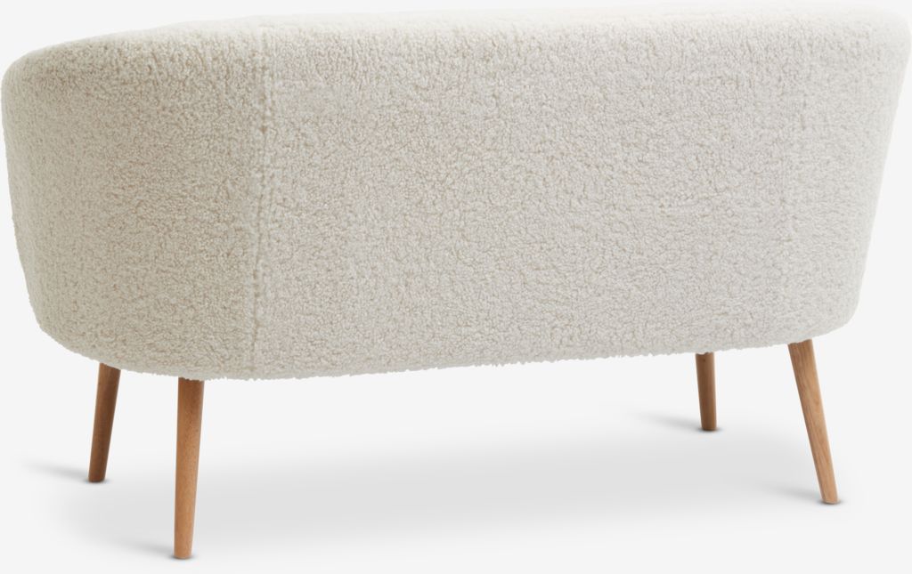 Sofa GISTRUP 2 seater off-white teddy