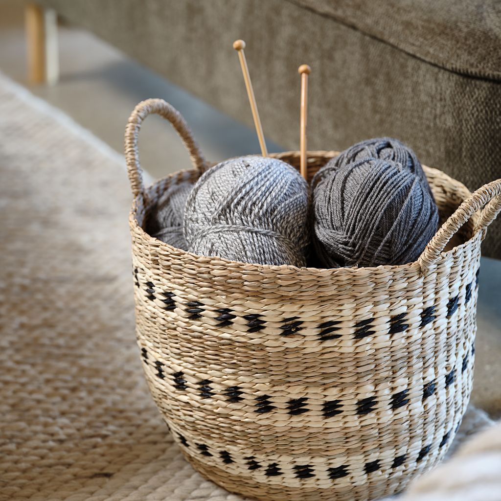 Basket VIGIL D32xH27cm seagrass