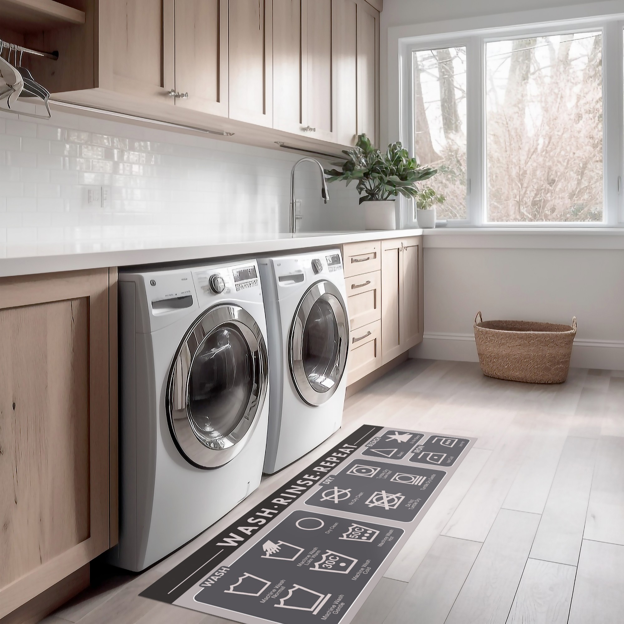 Un-Rug Laundry Day Low Profile Runner Mat, 2' X 6'