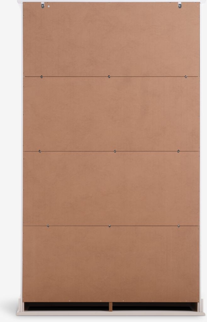 Display cabinet KIRKEBY 2 doors white/oak colour