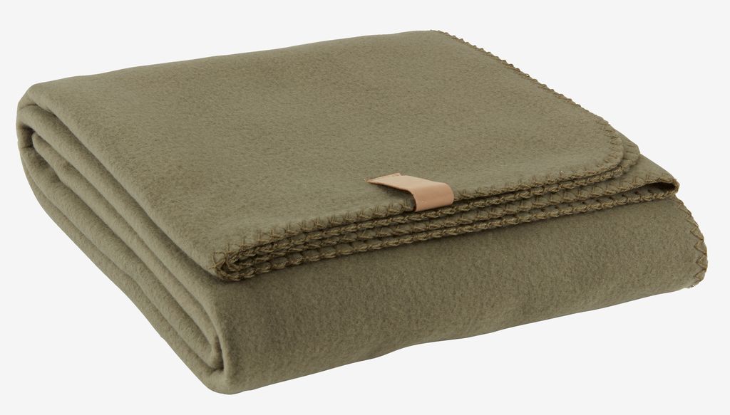 Fleece throw DAGLILJE 130x170 green
