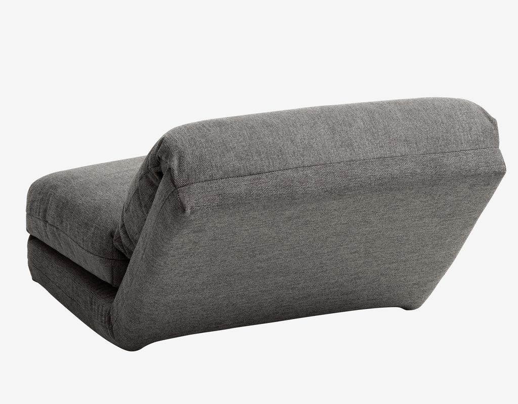 Chair bed VEGGER grey fabric