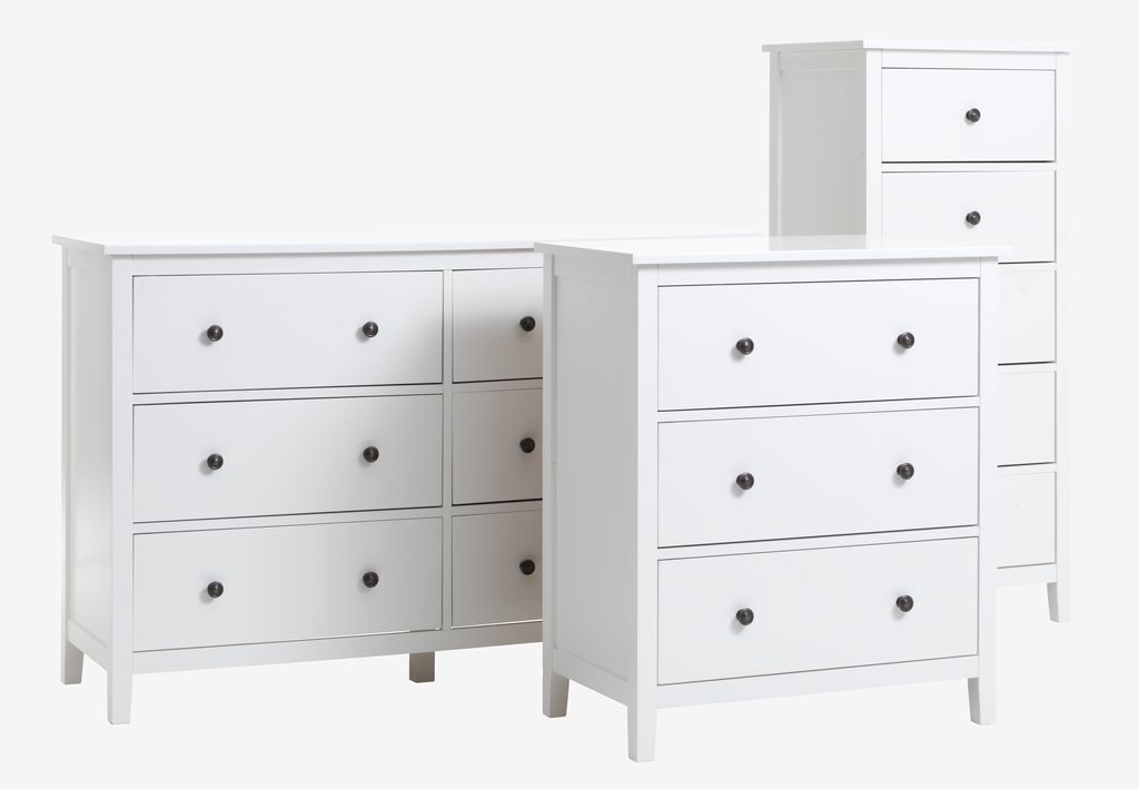 5 drawer chest NORDBY white