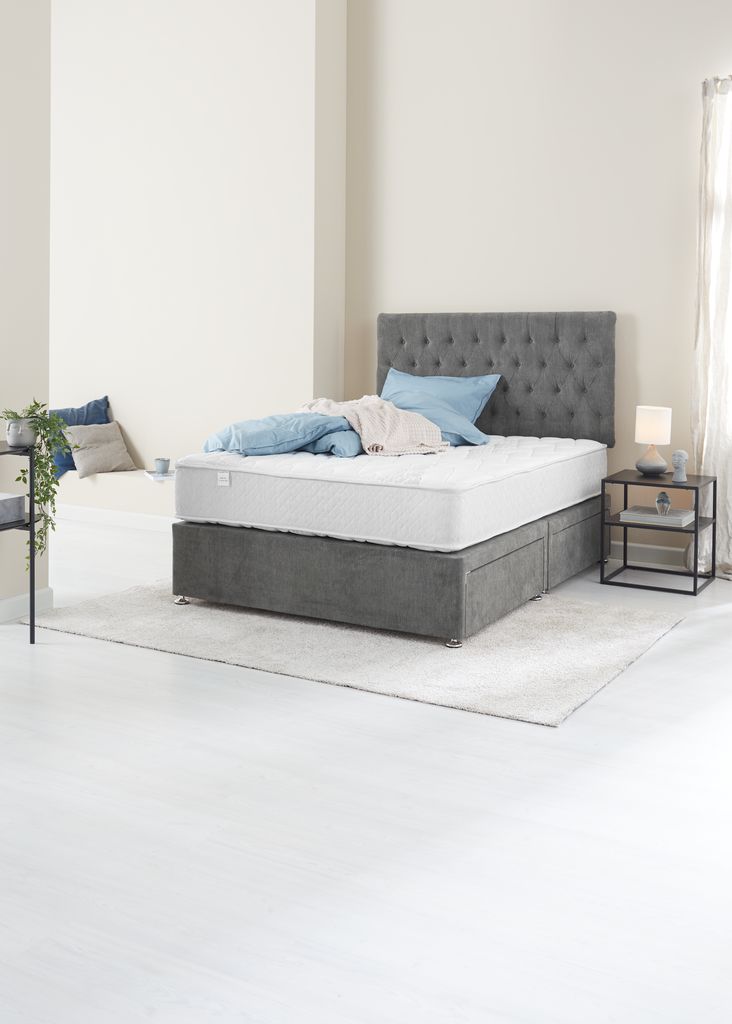 Headboard H70 BUTTONS Double Grey-50