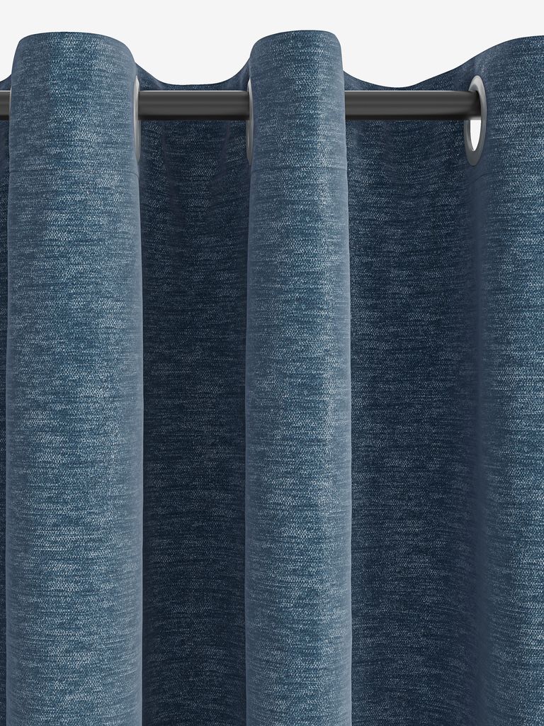 Curtain NESVATN 1x140x300 chenille navy