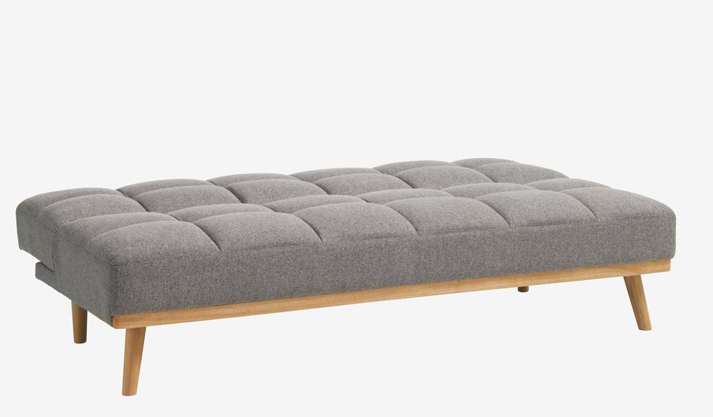 Sofa bed NEJEDE light grey fabric