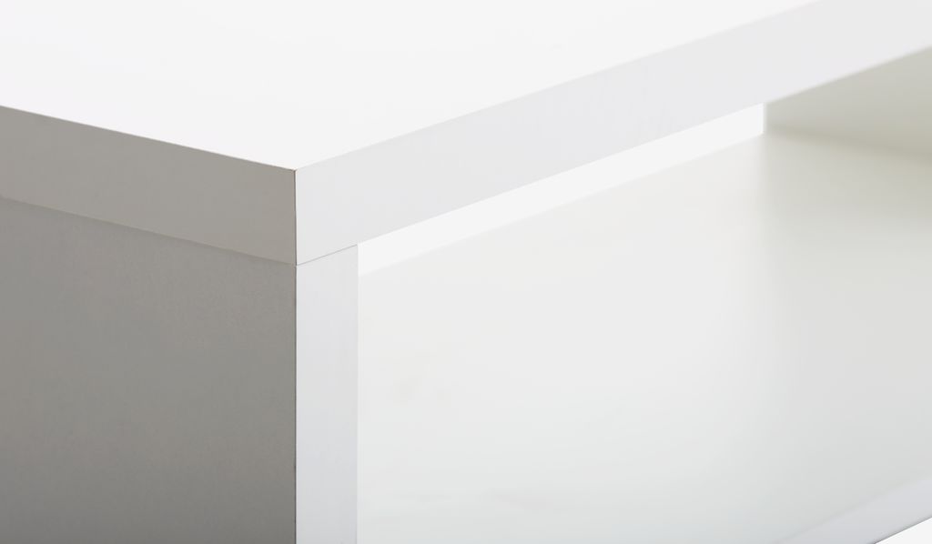 TV bench KAGSTRUP 1 shelf white