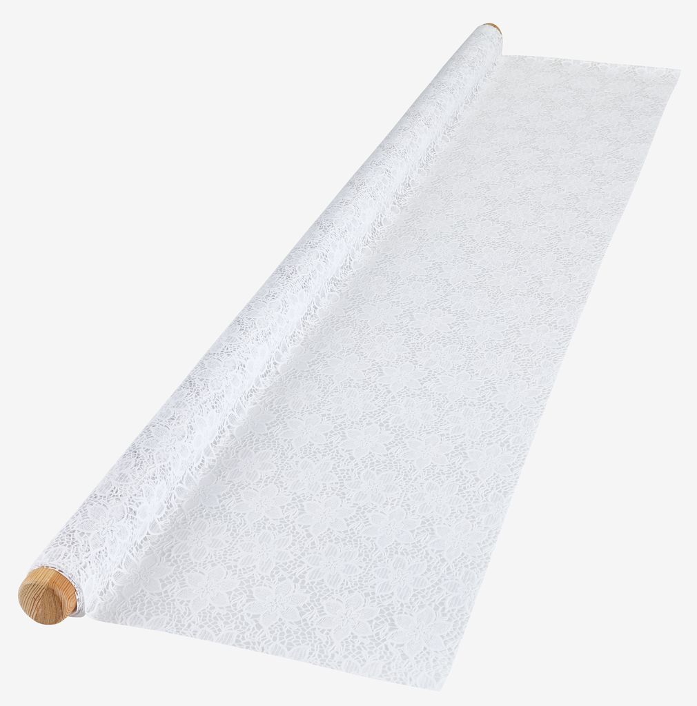 Vinyl tablecloth ALPESTILKE 140cm white