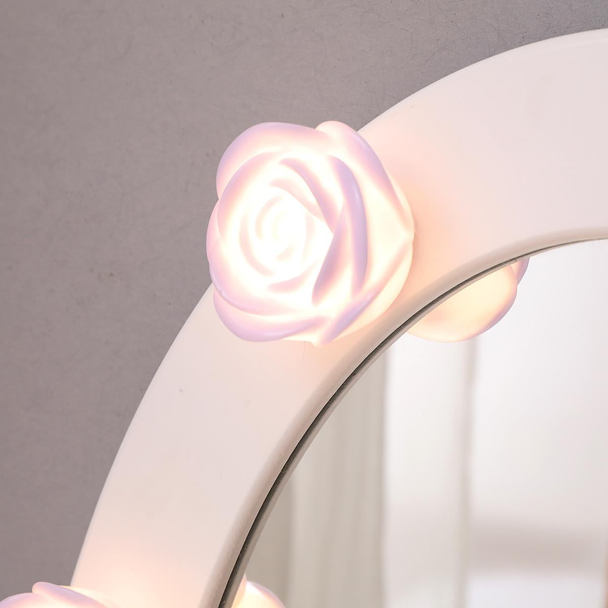 Lowest Prices - Ktaxon Makeup Vanity Table Set Mirror with LED Lights Dressing Table and Stool Set,Bedroom Vanities Tables with Benches