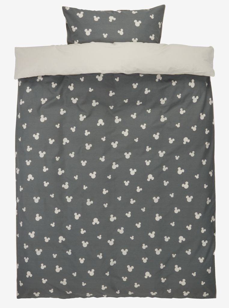 Duvet cover set MICKEY Single grey