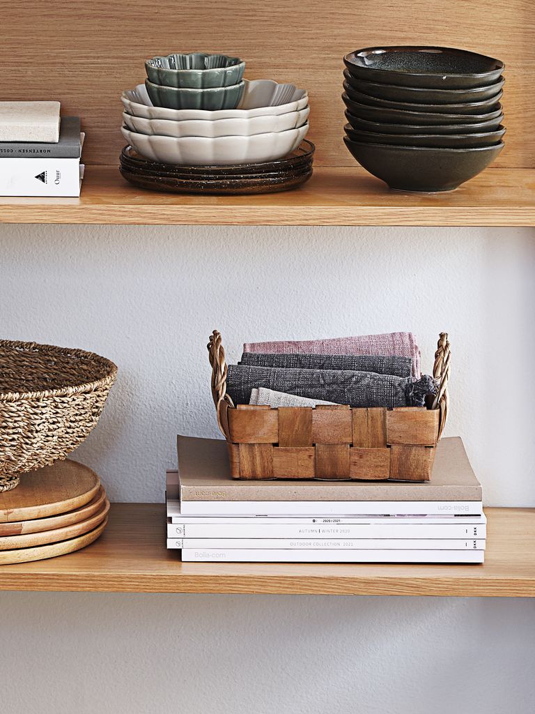 Basket TORKILD W20xL20xH7cm wood