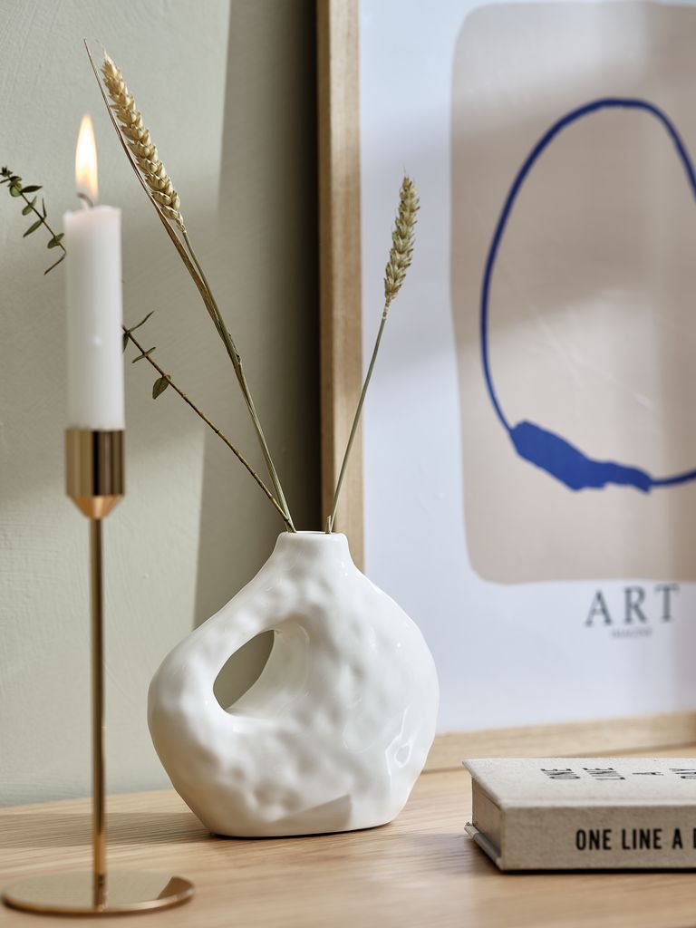 Vase SIGFRED W16xL7xH14cm white