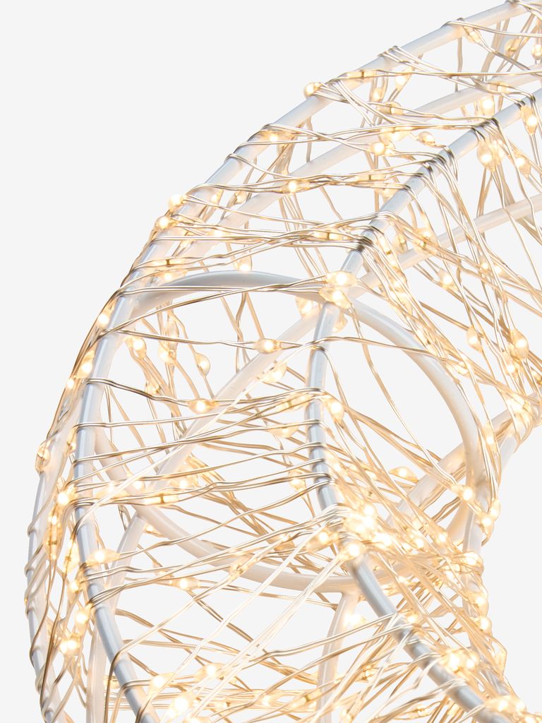 Christmas wreath SKRIFTSTEN D36cm with LED and timer