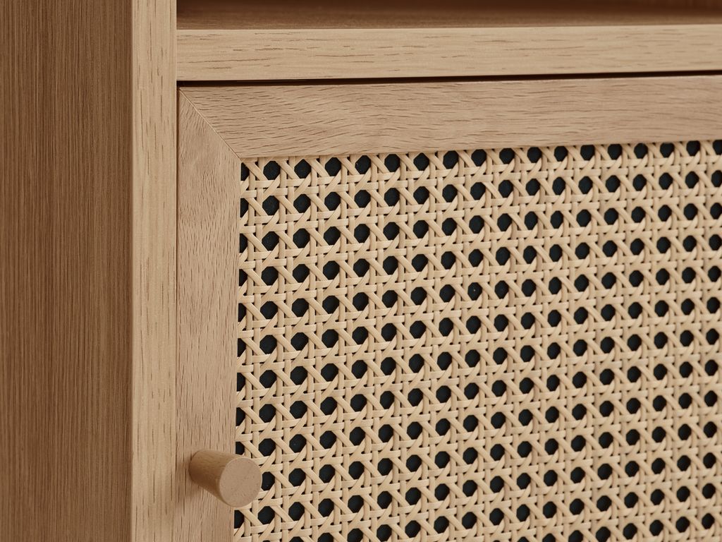 Bedside table HALMSTAD 1 door oak colour