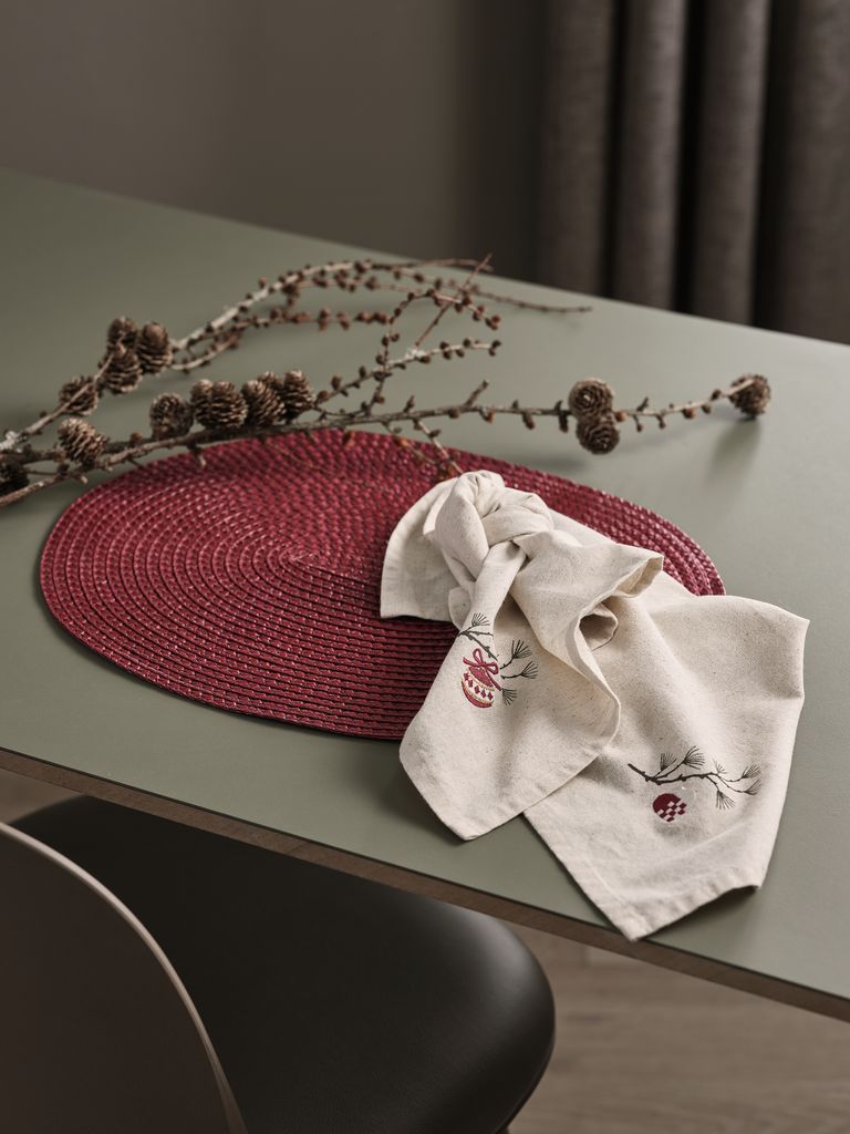 Cloth napkin NELLIKE 40x40 natural pack of 2