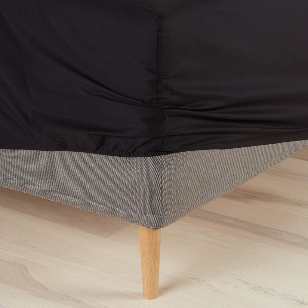Fitted sheet FRIDA Super King black