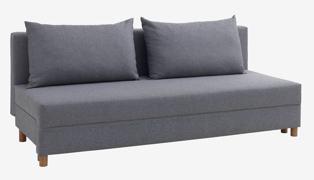Sofa bed NORSMINDE light grey fabic