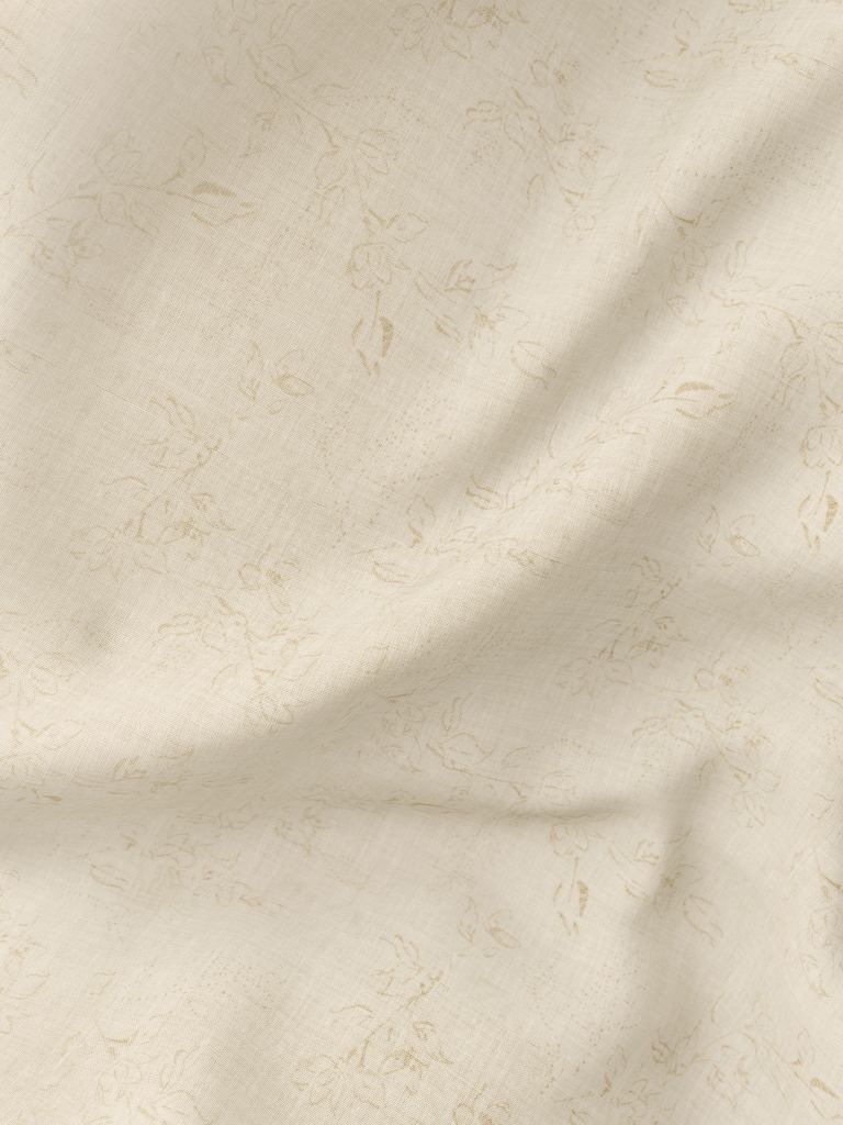 Curtain BIRKHOLM 1x140x245 flower beige
