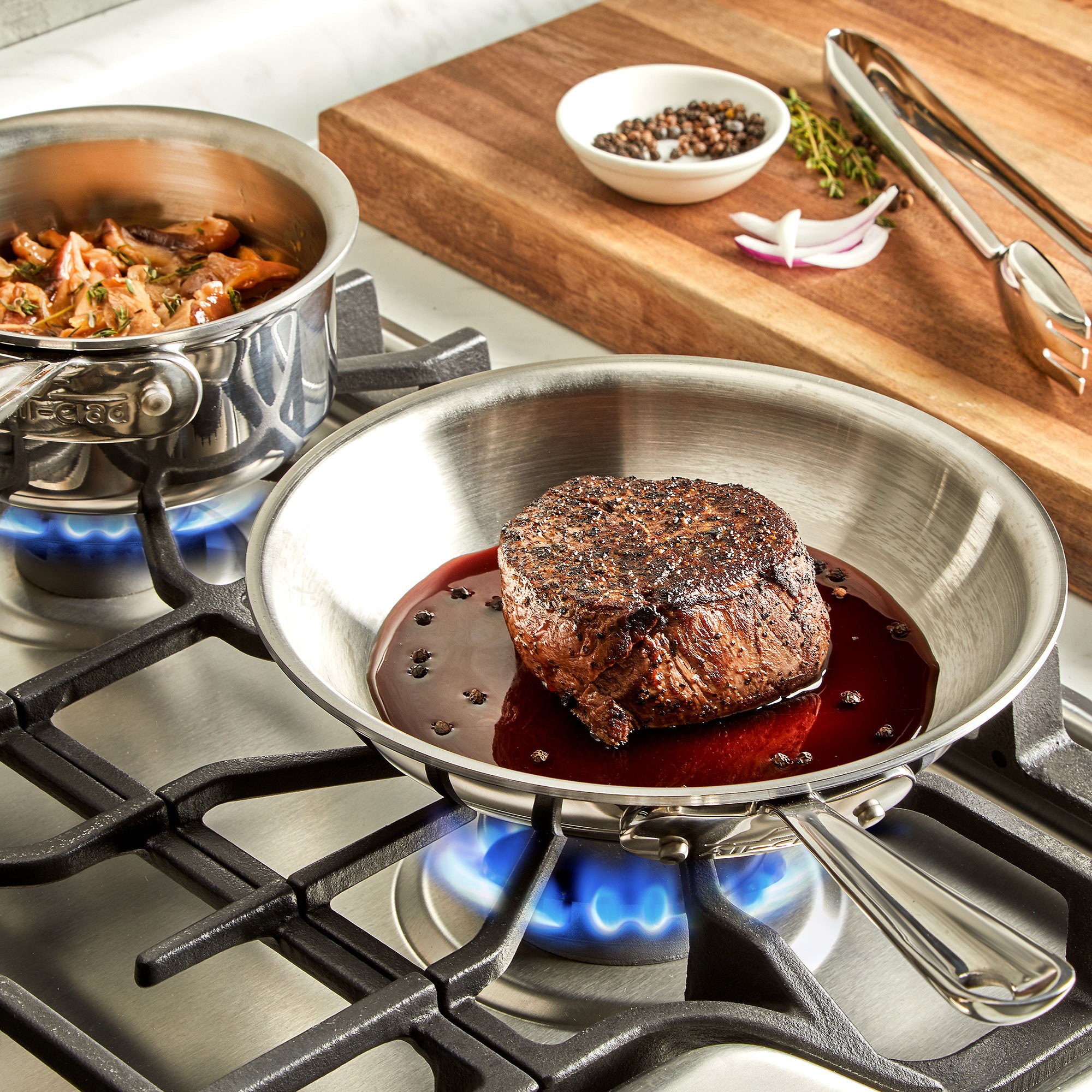 All-Clad Triply Stainless-Steel Kitchen 2-Piece Helper Set