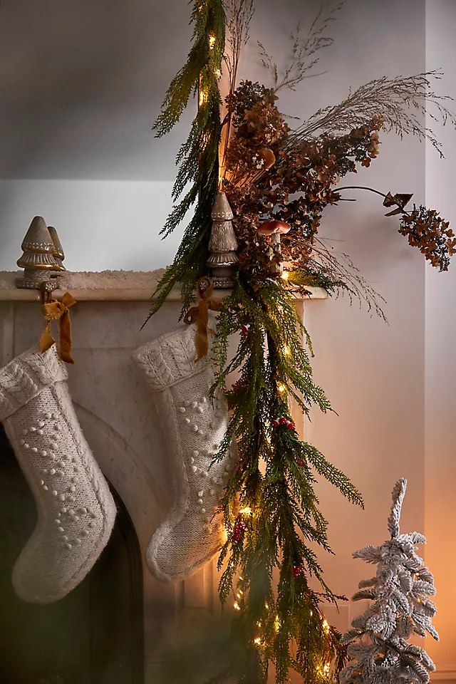 Faux Cedar Garland, Evergreen 72-180