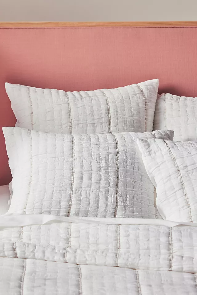 Striped Cotton Gauze Coverlet