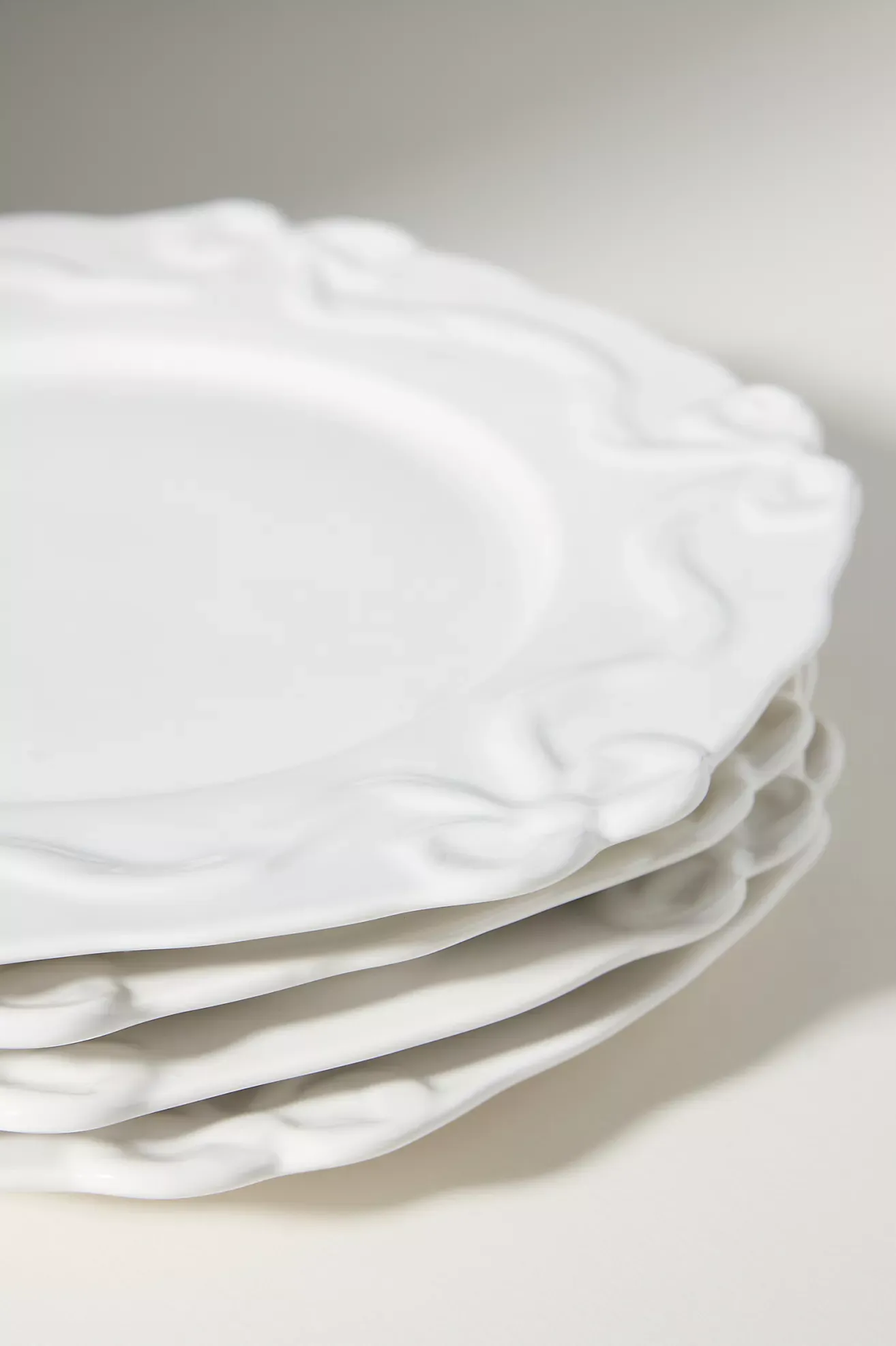 Benedita Bow Stoneware Dinner Plates, Set of 4