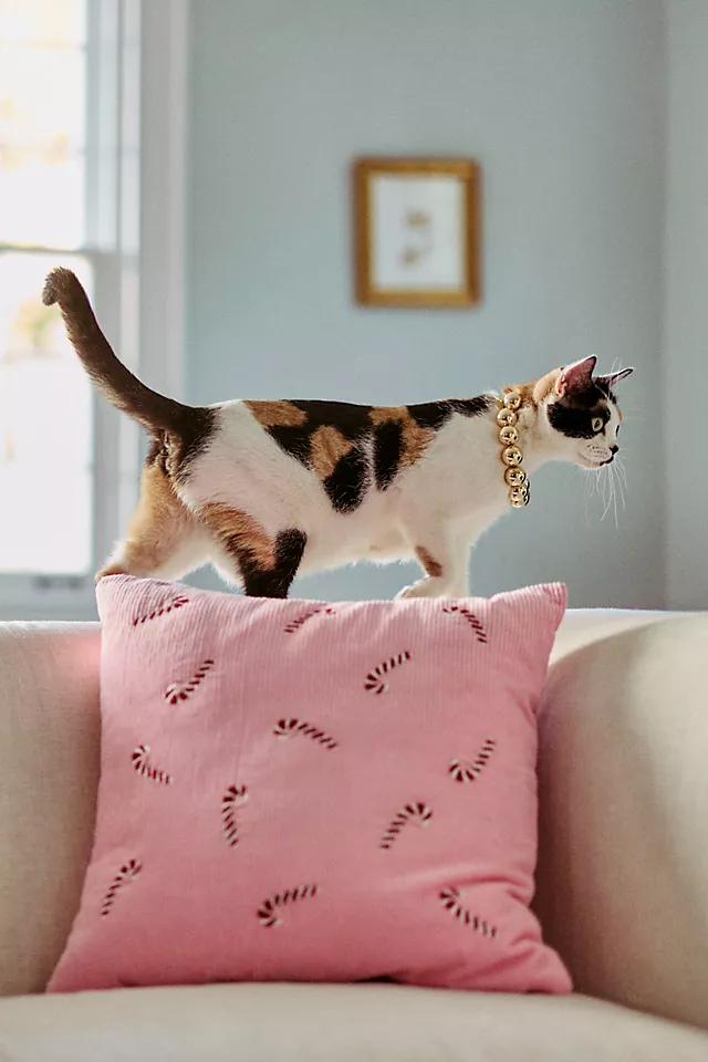 Velvet Corduroy Embroidered Icon Pillow