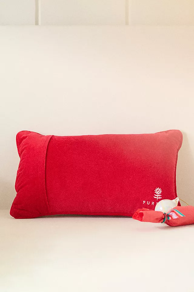 Furbish Studio Holiday Petite Needlepoint Pillow