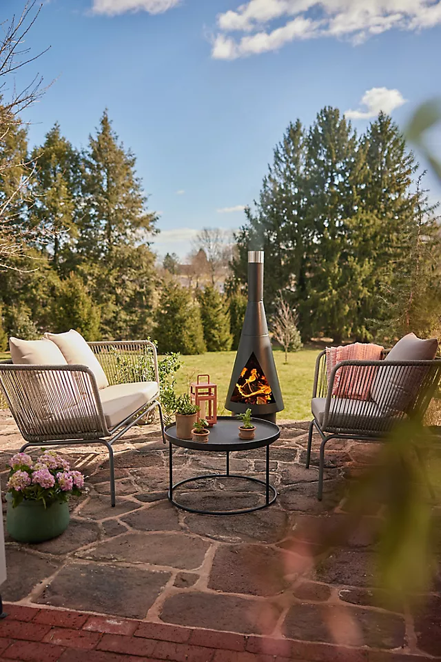 Angled Obelisk Chiminea