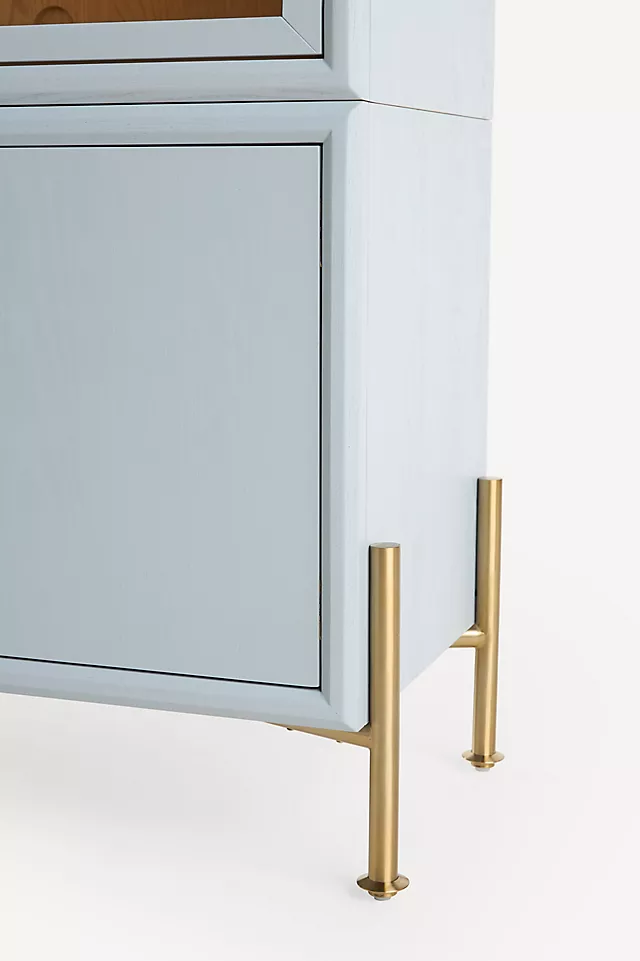 Livia Glass & Wood Storage Hutch