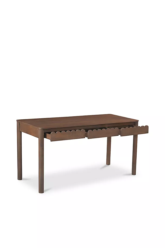 Wiley Scallop Wood Desk