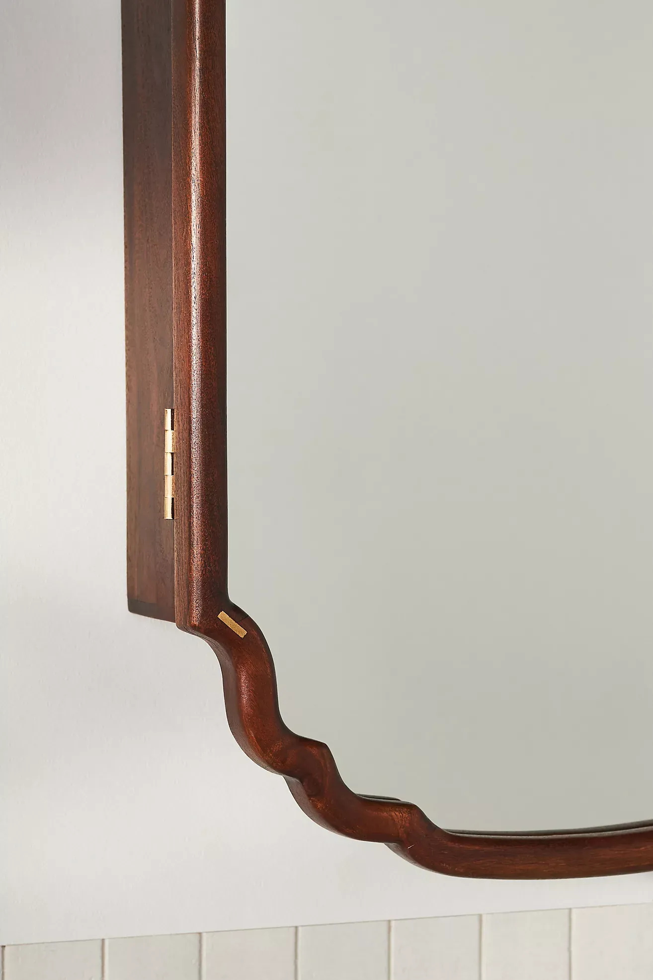 Alia Acacia Wood Mirrored Medicine Cabinet