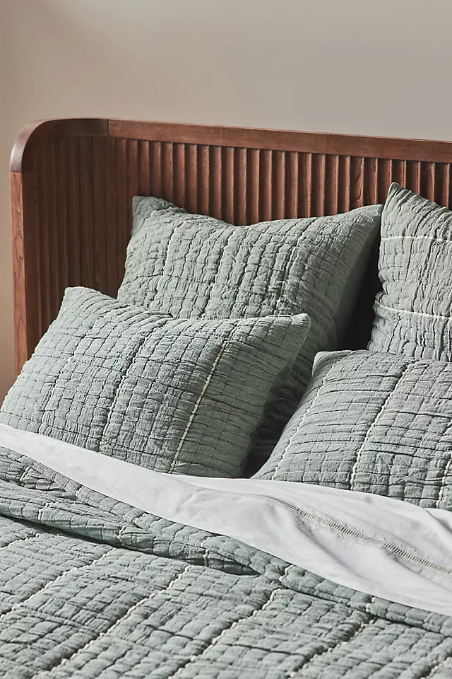 Striped Cotton Gauze Coverlet