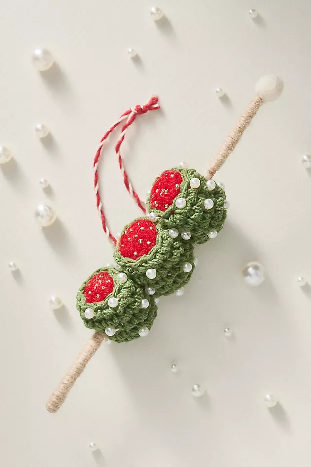 Snacks & Sips Crochet Ornament
