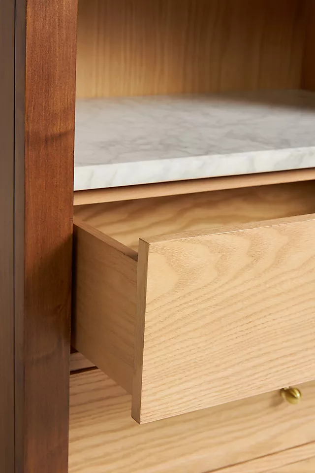 The Fern Marble Top Bookcase