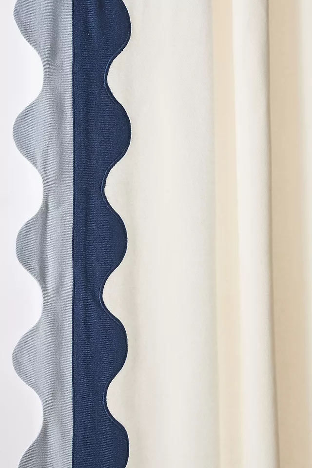 Maeve Scalloped Cotton Curtain