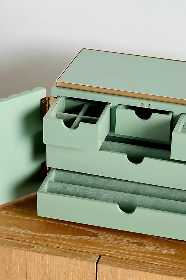 Juneau Lacquered Wood Jewelry Box