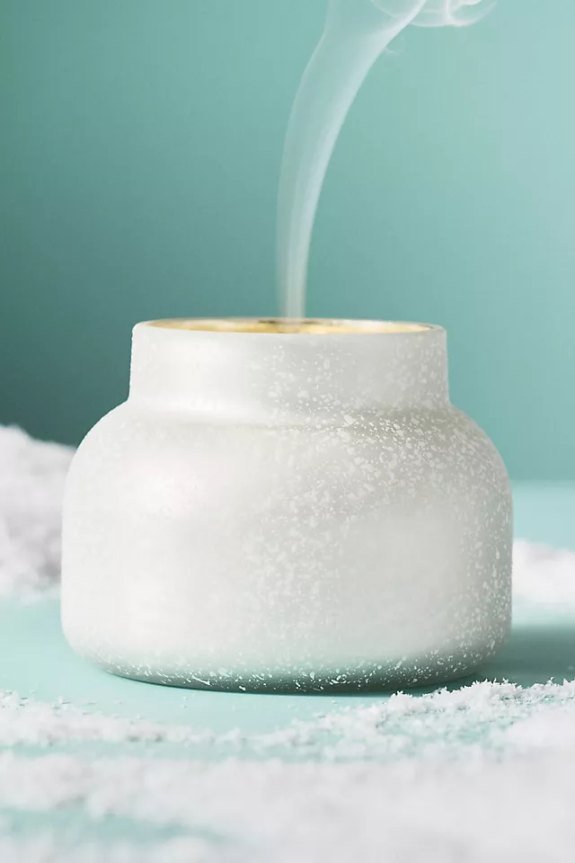 Capri Blue Volcano Snowflake Glass Candle