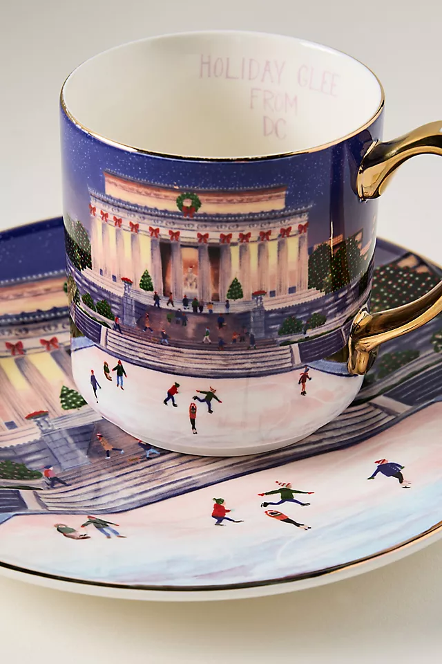 Holiday in the City Stoneware Mug