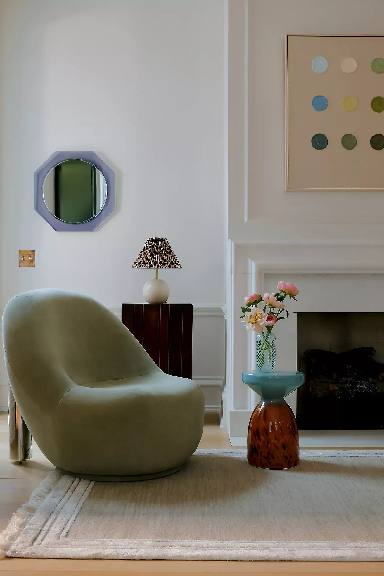 Wool Blend Tufted Tassel Rug