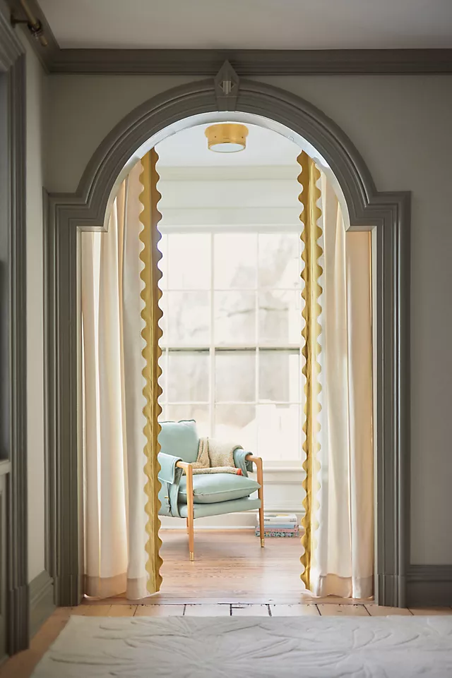 Maeve Scalloped Cotton Curtain