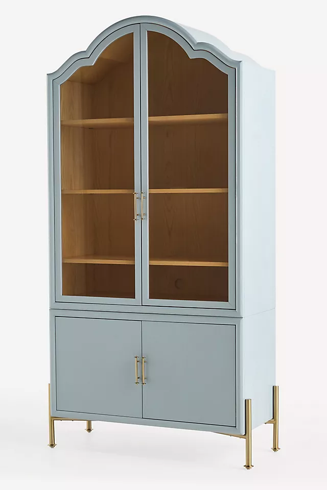 Livia Glass & Wood Storage Hutch