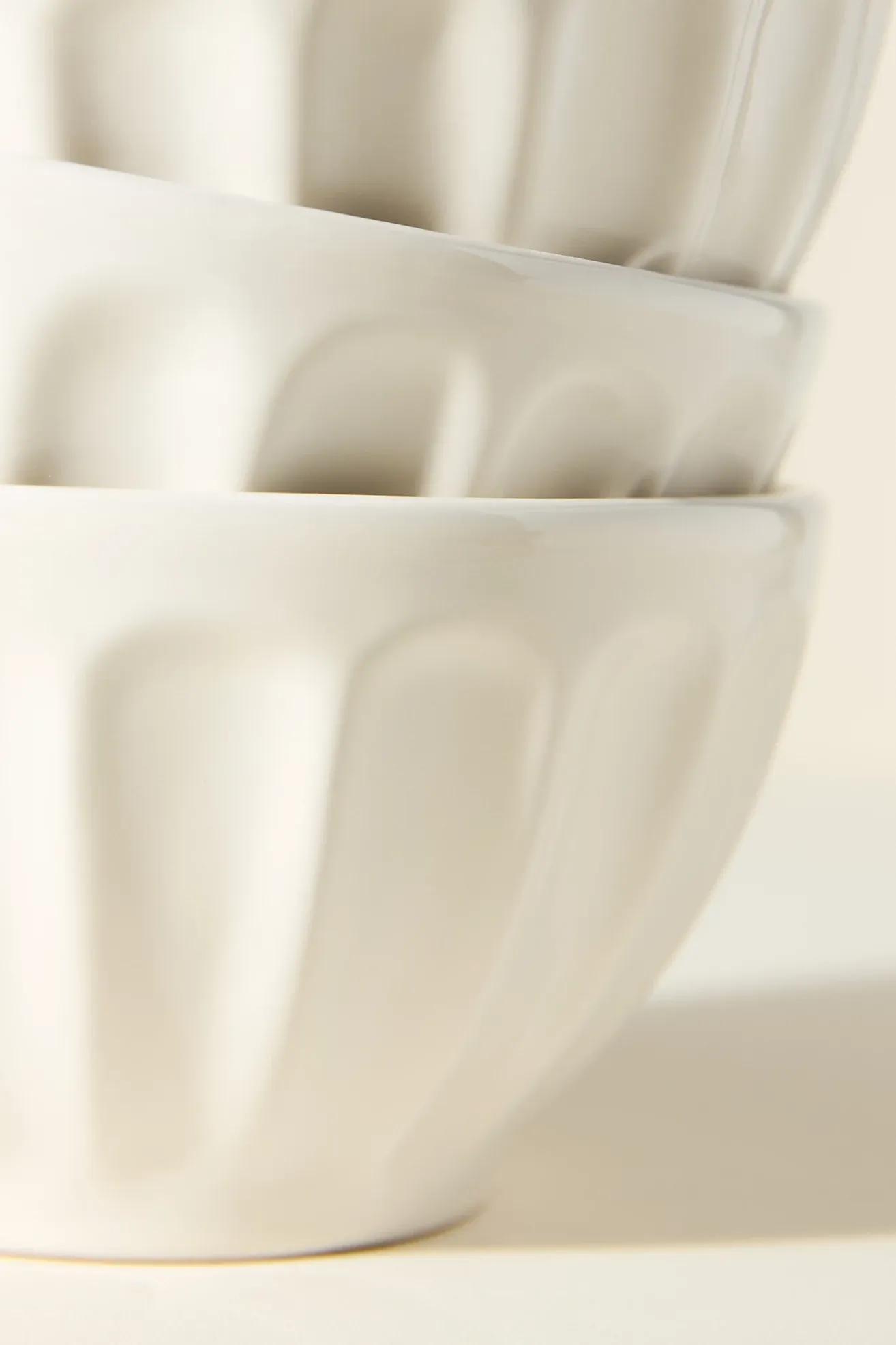 The Latte Stoneware Cereal Bowls, Set of 4: Amelie Edition