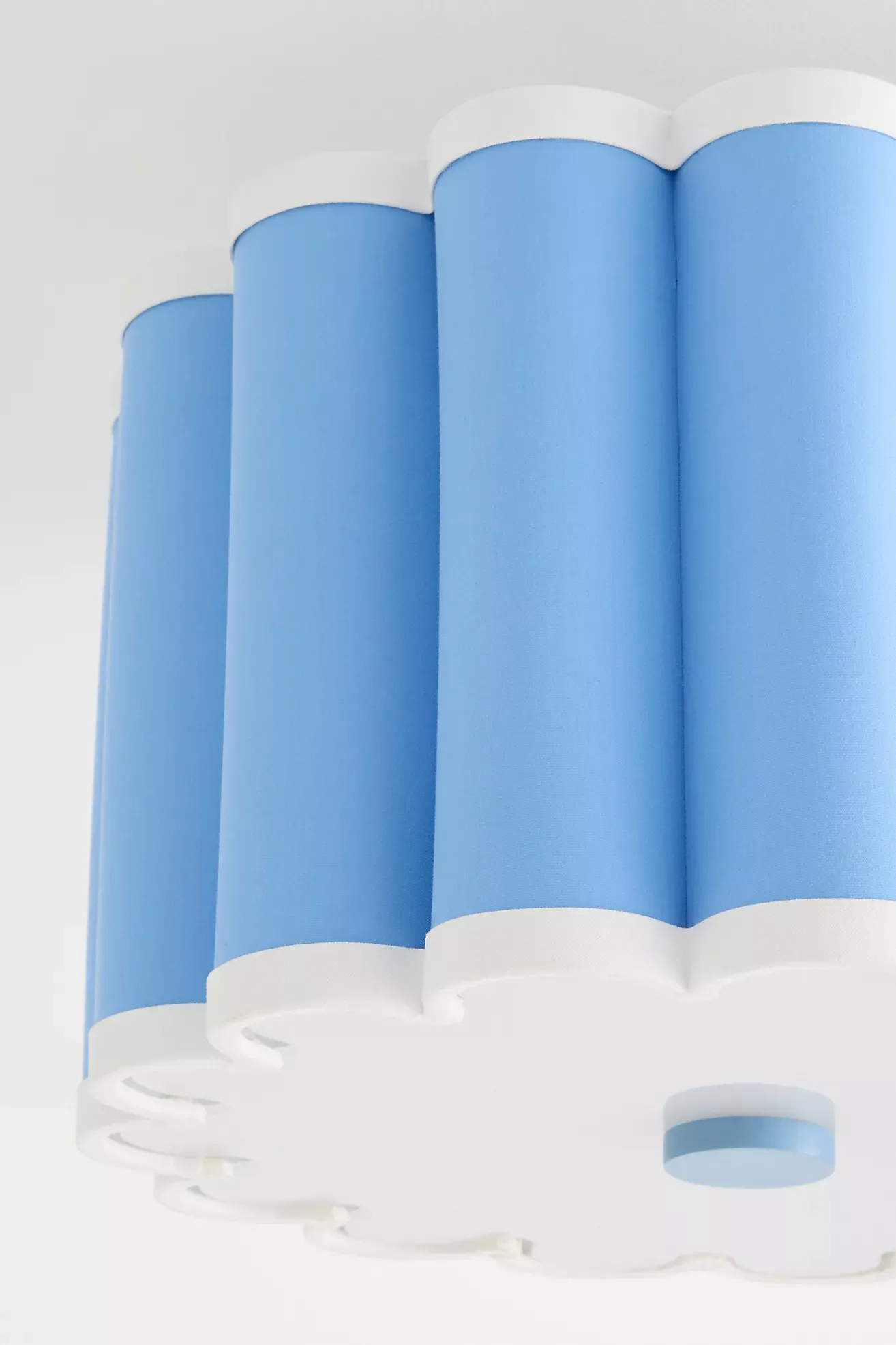 Maeve Scalloped Fabric Flush Mount Ceiling Light