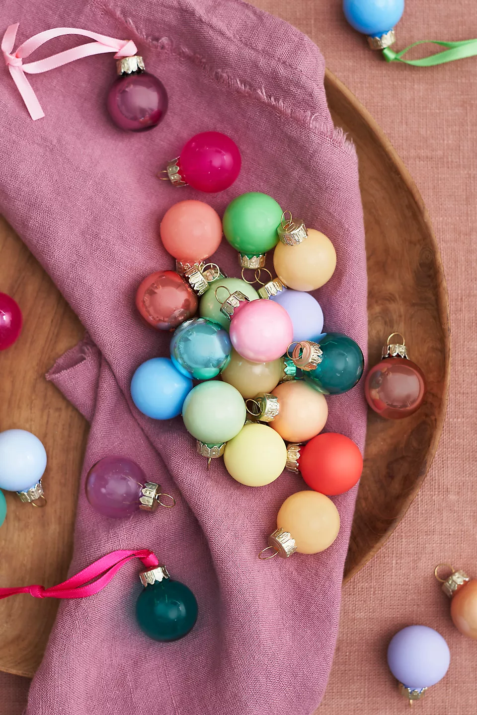 Good Cheer Bauble Miniature Ornaments, Set of 100