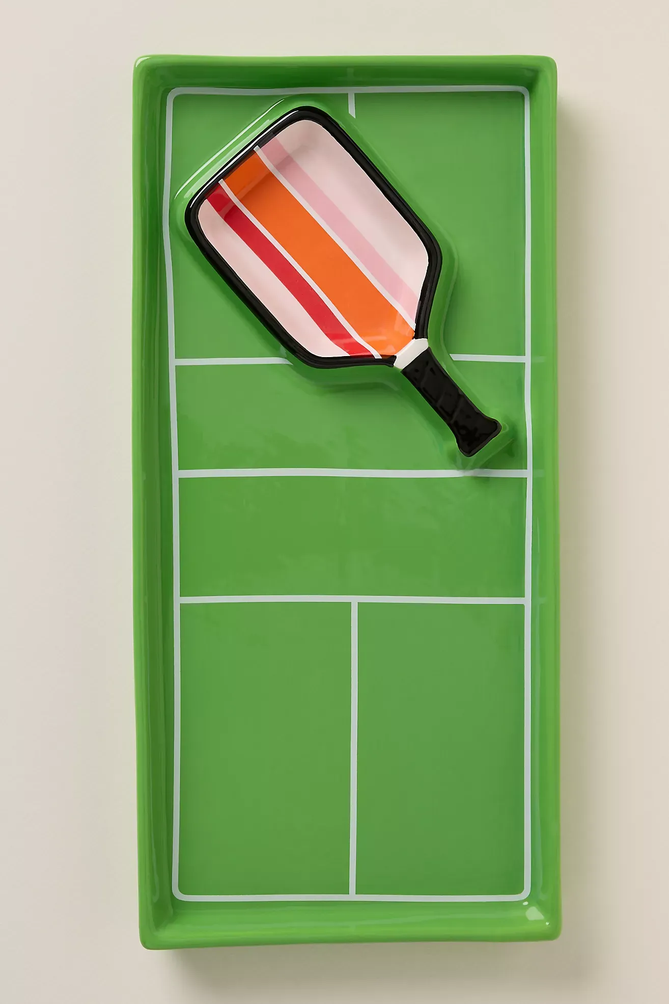 Tennis Court Chip & Dip Serving Platter