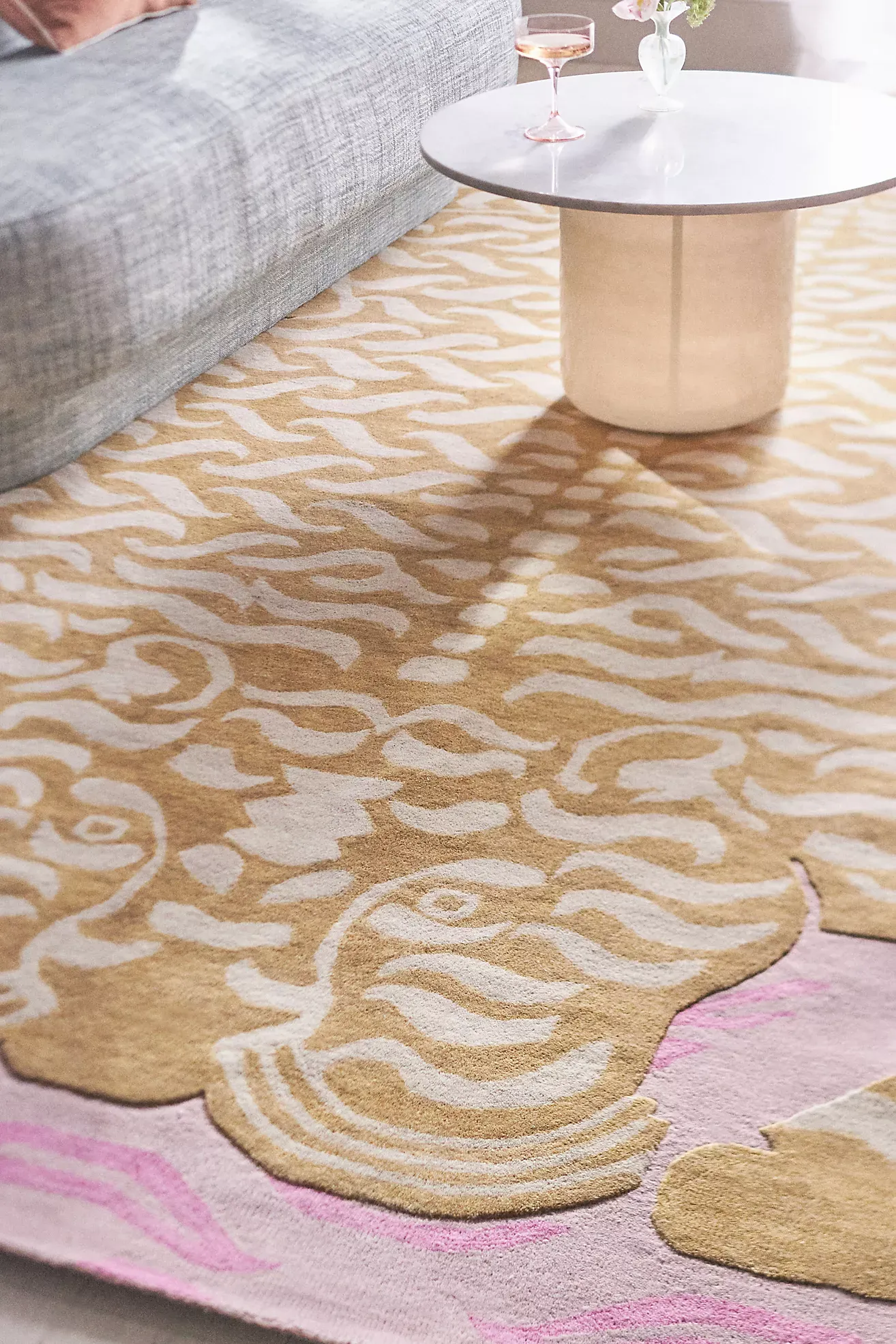 Wool Hand-Tufted Tiger Rug