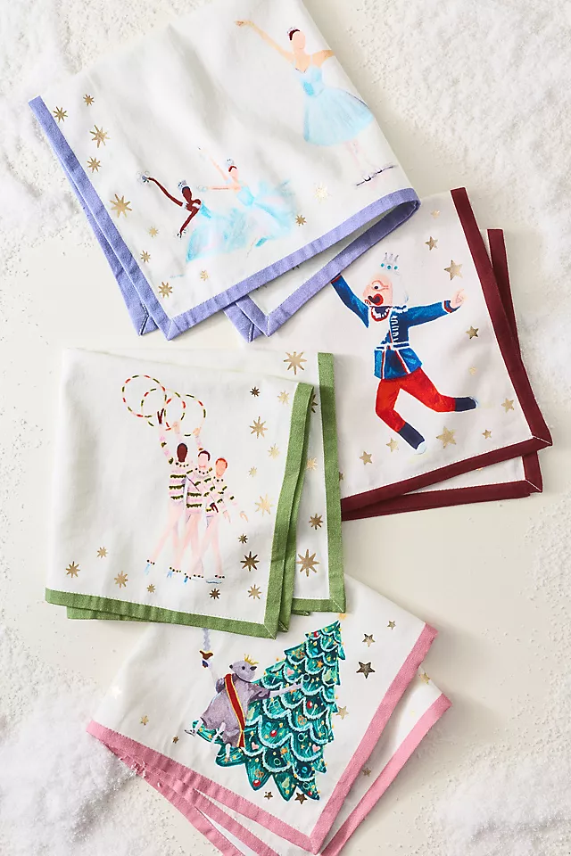 New York City Ballet Nutcracker Napkins, Set of 4